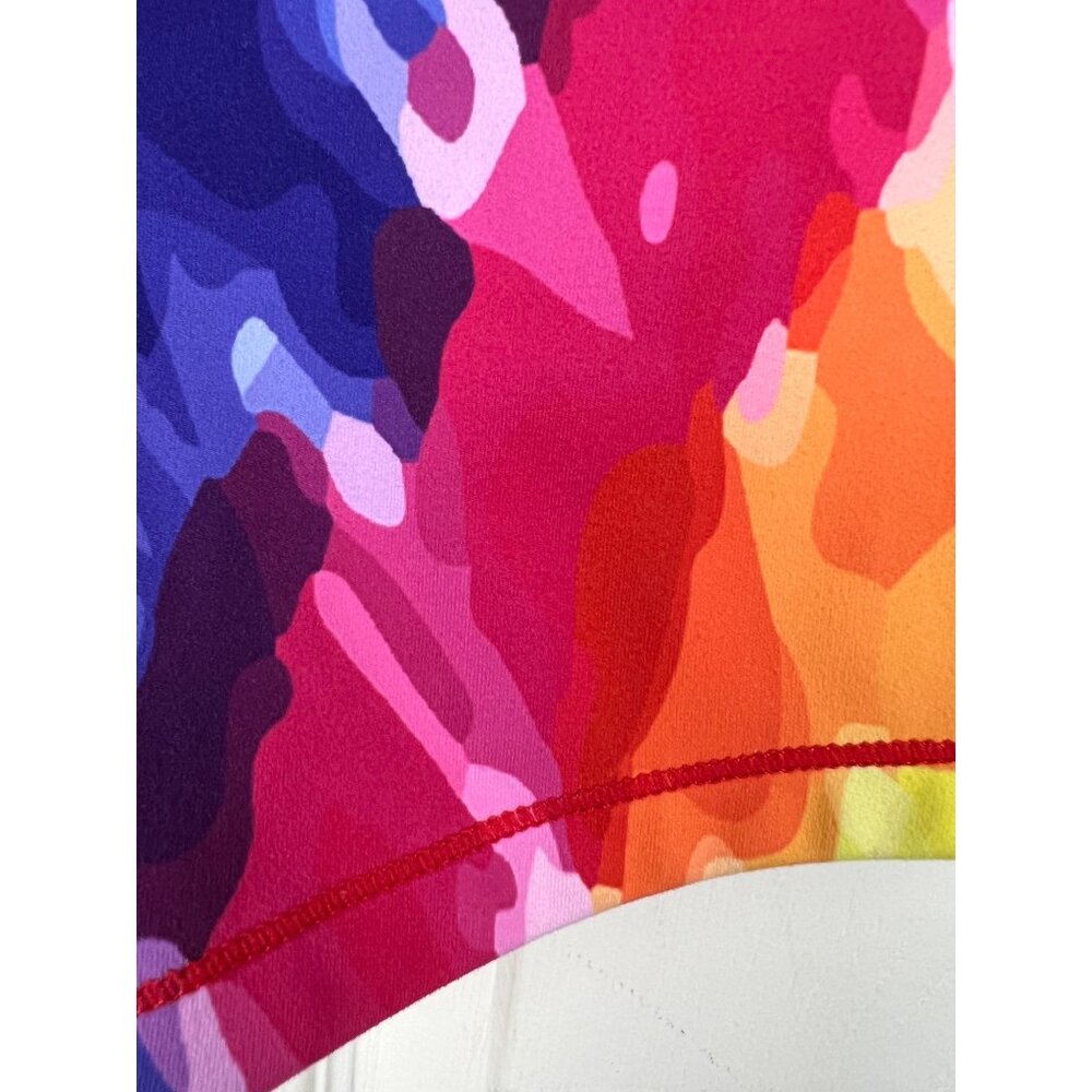 Pink Candy Rainbow Tie Dye Mini Shorts - Picture 3 of 11